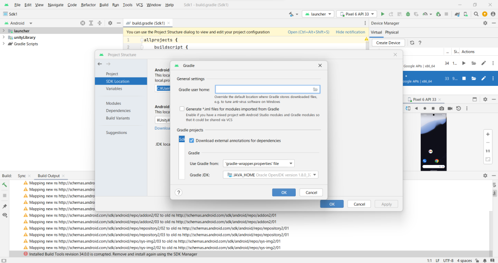 UnityをGradleプロジェクトにエクスポートしてAndroidStudioでビルドできました - パソコン教室アイ BLOG